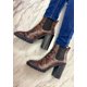thumbnail image 2 of Botin de tacon ancho Casual para Dama Hanna MX Klaire Brown Snake, 2 of 2