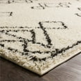 thumbnail image 4 of Surya Beni shag BSH-2314 79 x 108" Rectangle Fabric Rug in Black and Cream, 4 of 8