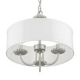 thumbnail image 2 of 42983-91 Livex Lighting Brookdale - 3 Light Pendant In Transitional Style-15 Inches Tall and 16 Inches Wide-Brushed Nickel Finish    -Traditional, 2 of 10