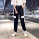 thumbnail image 4 of Minnieouse Pantalones de chándal casuales para mujer, pantalones de baile Hip Hop, pantalones deportivos holgados Prendas para la parte inferior del cuerpo negro S, 4 of 6