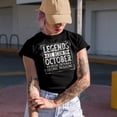 thumbnail image 2 of Legends Are Born in October - Bday Celebrant, Birthday Month Themed, Military Green T-Shirt, XL, 2 of 5