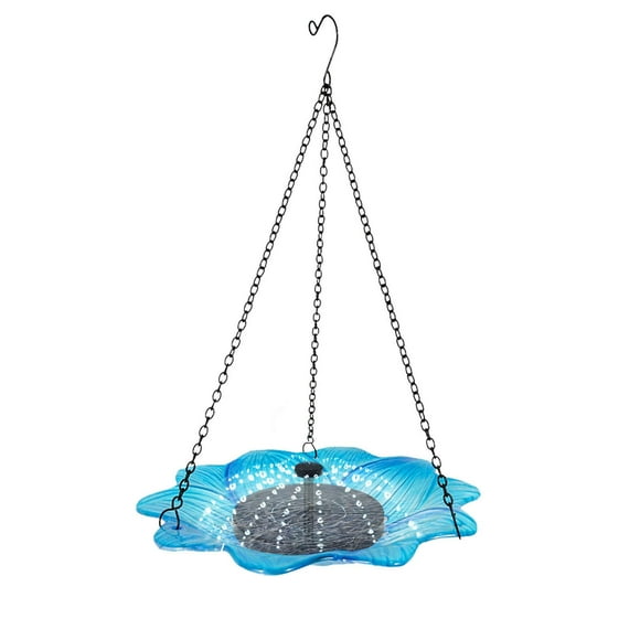 DHGDJ54G Blue Hanging Bird Feeder Hanging Tray Bird Bath Tray Hanging Bird Water Or Bird Hanging Bird Baths For Outdoors Outdoor Hummingbird Moat Hummingbird Feeder Heaters for Outdoors