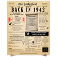 thumbnail image 1 of 82nd Birthday Party Decor Poster 82 Years Ago Back In 1942, 1 of 5