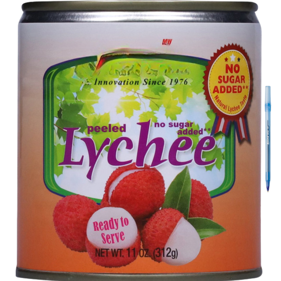 MW Lychee Peeled No Sugar Added 11 oz