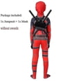 thumbnail image 4 of Disfraz de superhéroe Deadpool para niños, disfraz de fiesta de Halloween para niños, A4-5 años, 4 of 5