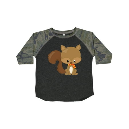 

Inktastic Cute Squirrel Baby Squirrel Squirrel with Scarf Gift Toddler Boy or Toddler Girl T-Shirt