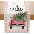 thumbnail image 1 of Napperon en Lin Petite Nappe Chemin de table Nouvelle Décoration de Noël Impression Créative table à Manger, 1 of 7
