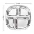 thumbnail image 6 of Homelife Stainless Steel Dinner Plate for Kids Cartoon Design Divided Tray Food-Grade Safe Durable Children Compartment Serving Snack Dishes, 6 of 13