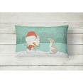 thumbnail image 2 of Carolines Treasures CK2079PW1216 Whippet Snowman Christmas Canvas Fabric Decorative Pillow  12H x16W multicolor, 2 of 3