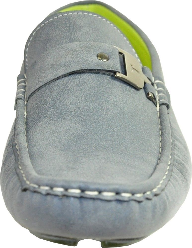 CORONADO Men Casual Shoe MOC-5 Driving Moccasin with Stitched Toe and Buckle Details Gray 9.5M - image 2 of 7