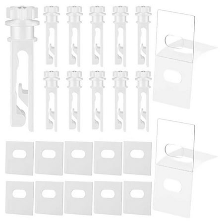 

12 Sets Vertical Blind Repair Tabs Vertical Blind Stems Replacement Parts