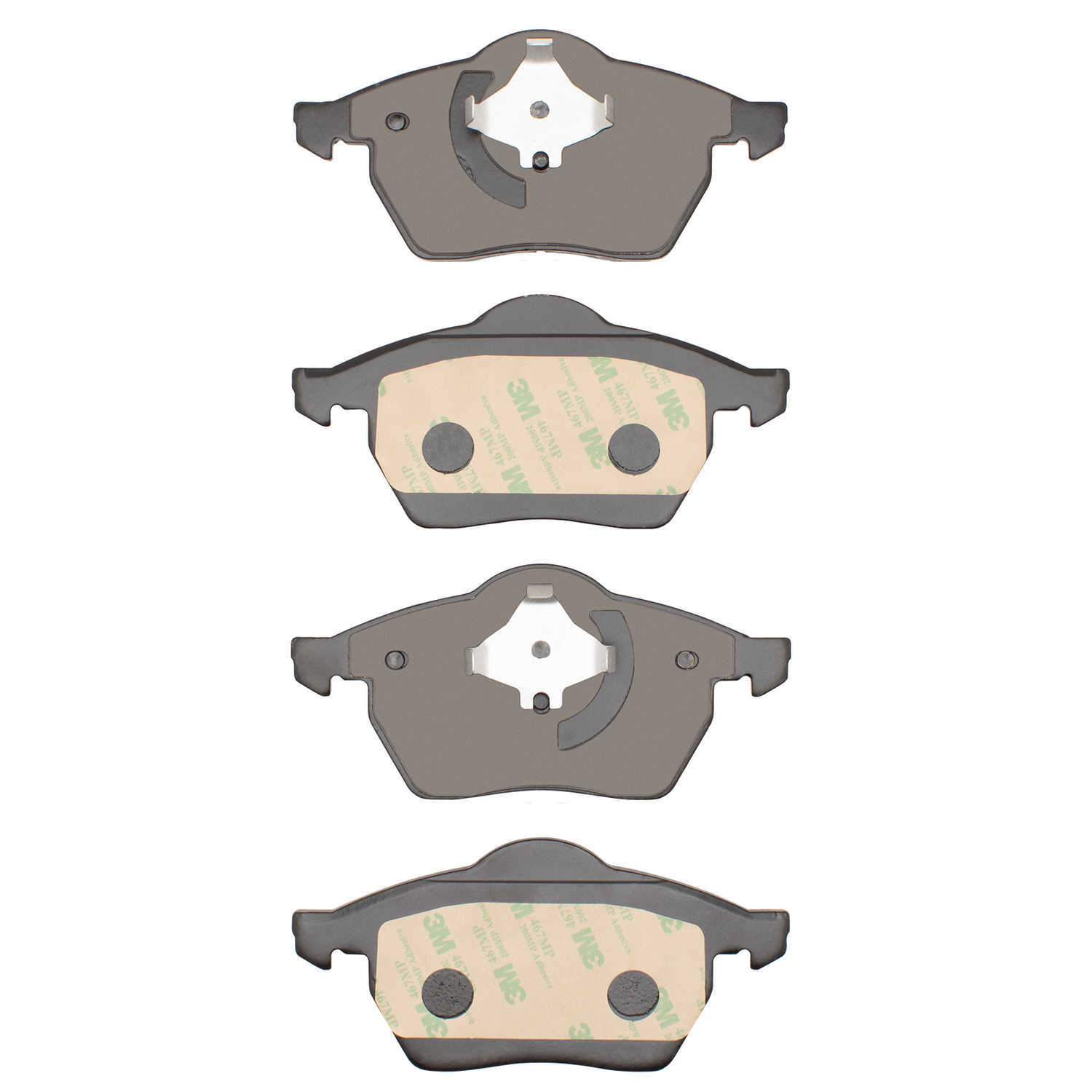 Dynamic Friction Company 1551-0555-00 DFC 5000 Advanced Brake Pads - Low Metallic - OE Equivalent