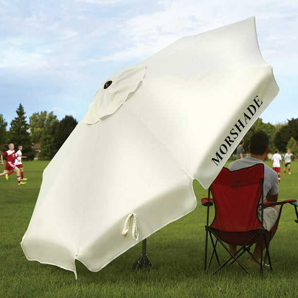 Morshade 9 ft. 180 Patio & Portable Shade Umbrella with Base Stand