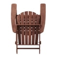 thumbnail image 5 of Outdoor Folding Adirondack Chair with BackRest & SeatBoard,Wood Patio Chair for Garden Backyard Porch,Coffee, 5 of 7