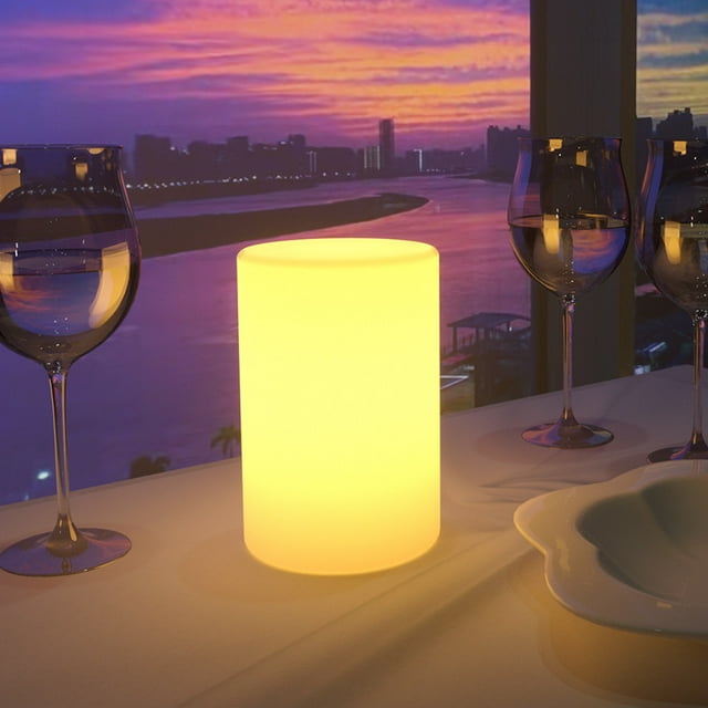 Vela LED con mando a distancia, vela recargable USB para decoración interior y exterior. TUNC Sencillez