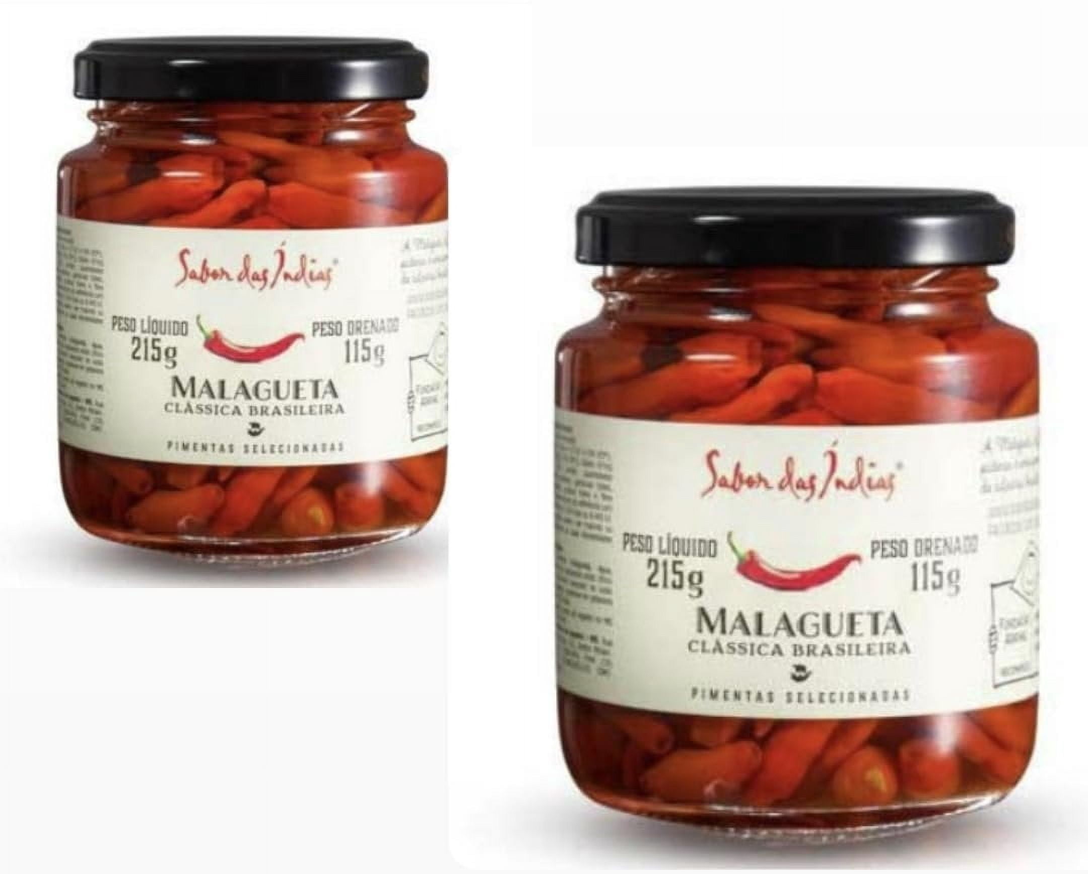Sabor das Indias Malagueta Pepper 7.6 oz |Pack of 2 | Pimenta Malagueta Brasileira | Exclusive Brazil in Texas Bundle