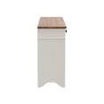 thumbnail image 3 of 61.5" Brown and White Server, Wood Sideboard Buffet, Storage Cabinet Server Cupboard with 3 Drawers & 4 Doors for Dinning Room, 3 of 7