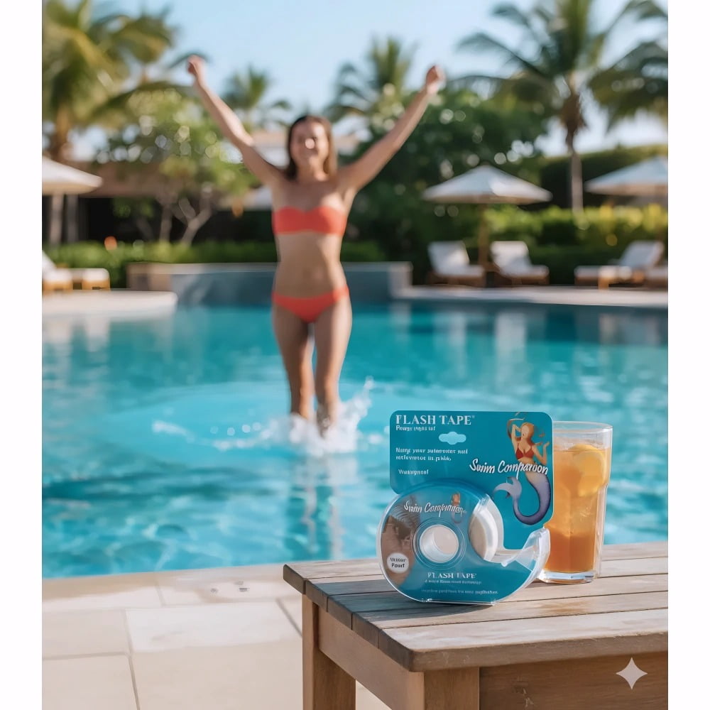 Braza Swim Flash Tape - Waterproof Clothing Tape - 4 Pack
