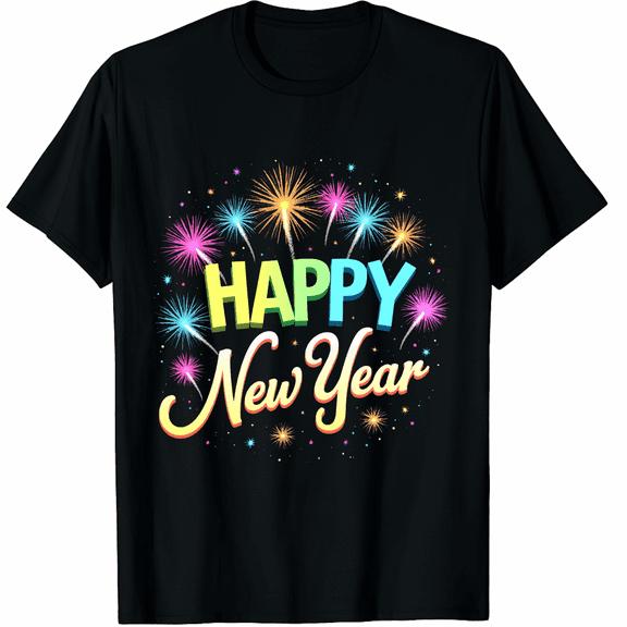 Happy New Year 2026 New Year's Eve Party Matching Family T-Shirt for Men Women
