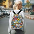 thumbnail image 7 of FORMRS Mini Backpack Purse for Women Quilted Travel Daypack Casual Shoulder Bag, Floral Fiesta, 7 of 7