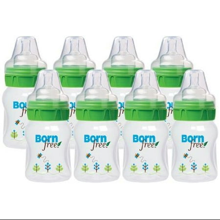 Bornfree Natural Feeding Deco Bottle - Slow Flow - 5 oz - Pack of 8