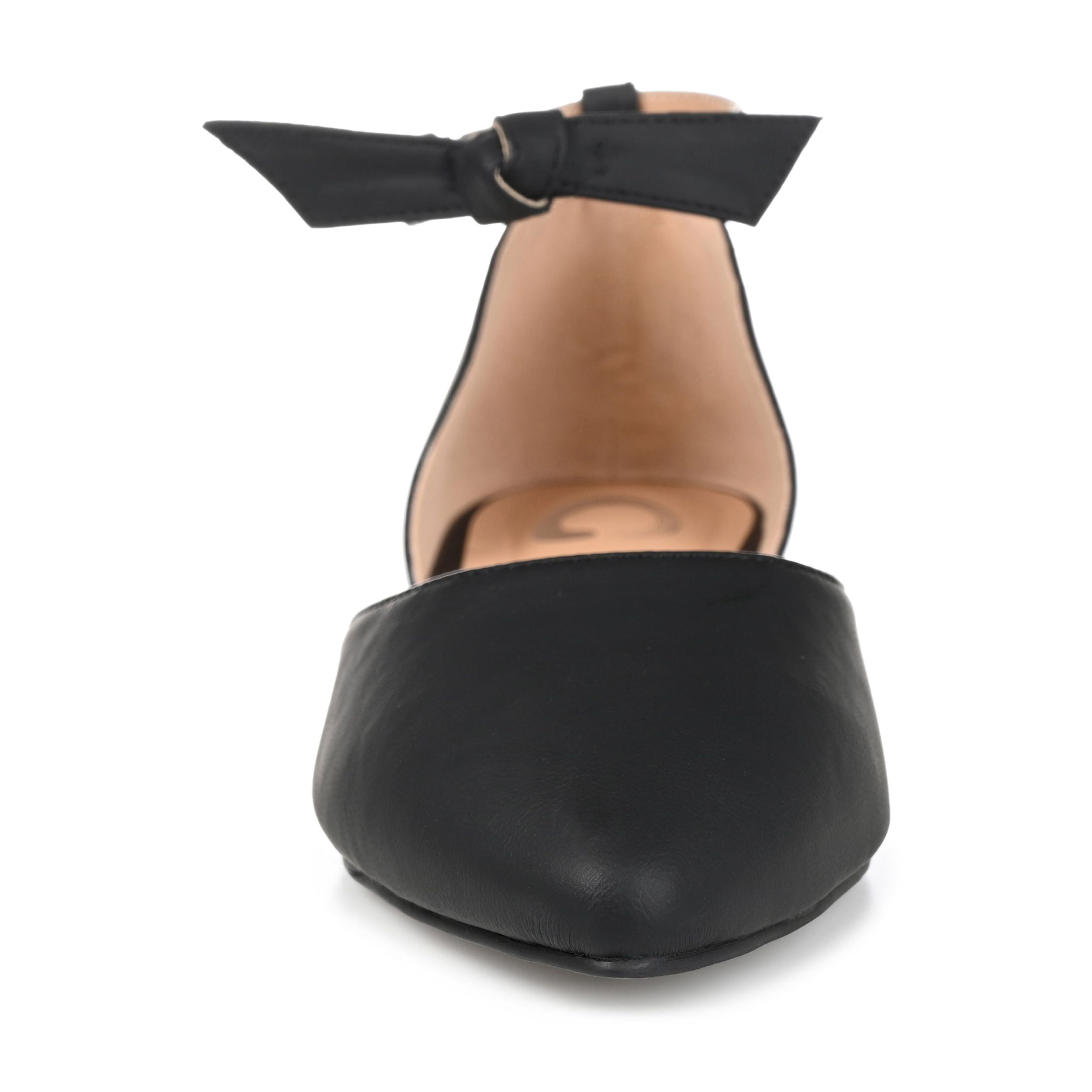 Journee Womens Vielo Ballet Almond Toe Buckle Flats, Widths Available