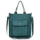 thumbnail image 1 of Bolso de mano de lona con bolsillos, bolso de hombro, bolso informal con asa superior, bolsos cruzados grandes para mujer, verde, 1 of 5