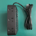 thumbnail image 5 of 1 Regleta Multicontacto Extension Usb, Con 12 Salidas Ca Y 3 Puertos Usb Belug, Negro, 5 of 5