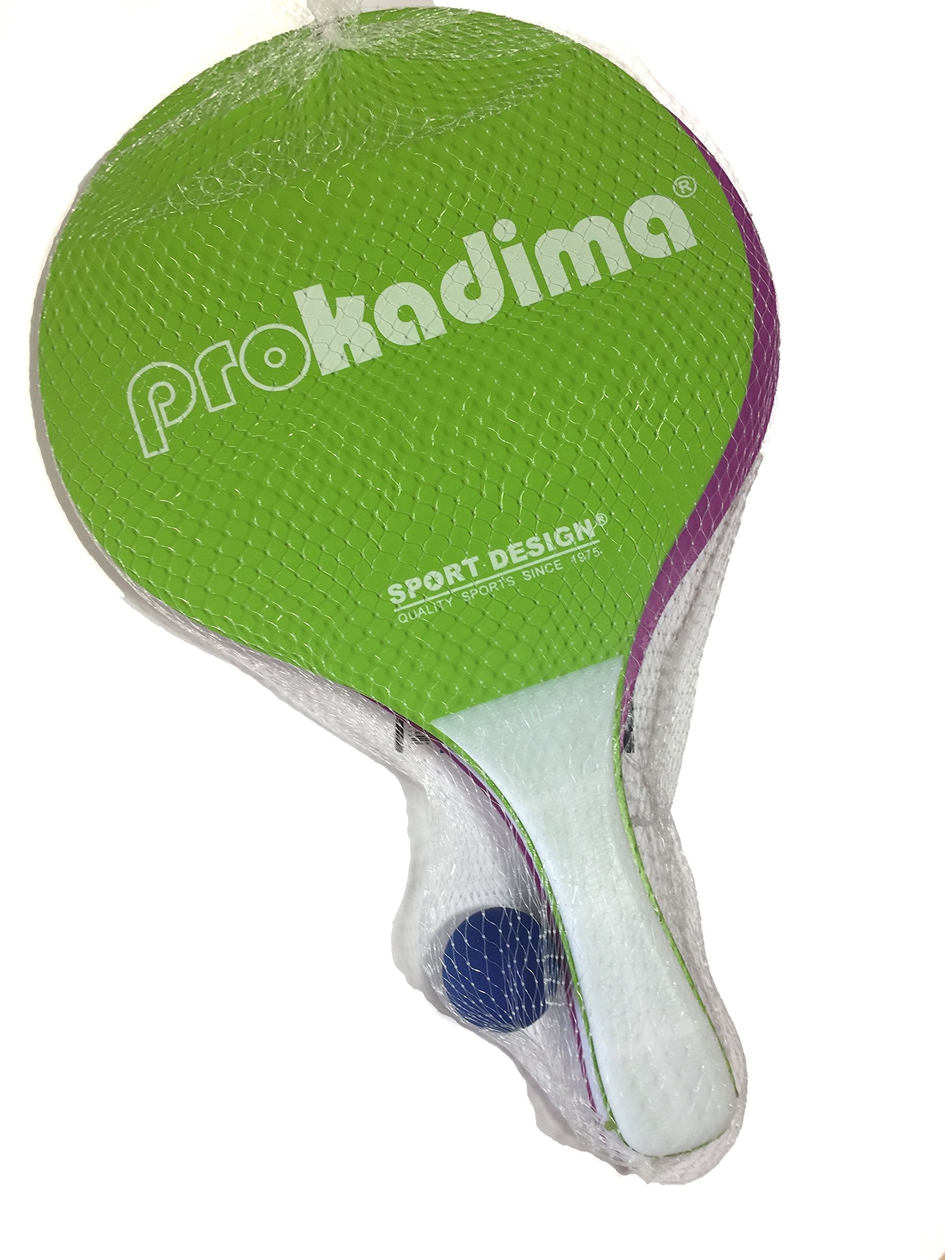 Pro Kadima Beach Paddles (Purple/Lime Green)