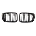 thumbnail image 3 of Riwesomey 1 par de parrillas de coche parachoques delantero parrillas de plástico reemplazo de parrillas de riñón para E46 Automoción decorativa y accesorios No.02, 3 of 8