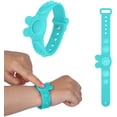 thumbnail image 4 of Bracelet Sensoriel Simple en Forme de Frog, Jouet de Décompression en Silicone, Bracelet de Jeu Sensoriel Frog Kawaii, Mini Flip Finger Press (Bleu Clair, 1 Pce), 4 of 8