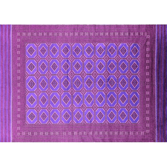 Ahgly Company Indoor Rectangle Oriental Pink Industrial Area Rugs, 4' x 6'