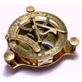 thumbnail image 4 of 4" Solid Brass Sundial Compass With Wooden Box (Antique Brass), 4 of 4