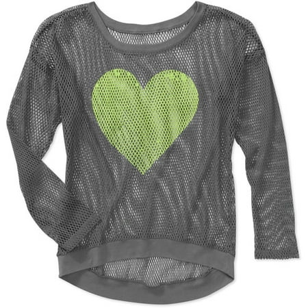 Hard Candy Juniors' Neon Screen Mesh Pullover