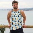 thumbnail image 6 of KLL FUNNY CAT IS DRINKING WATER Print Men's Muscle Gym Workout Stringer Tank Tops Bodybuilding Fitness T-Shirts Tank Tops Men-X-Large, 6 of 7