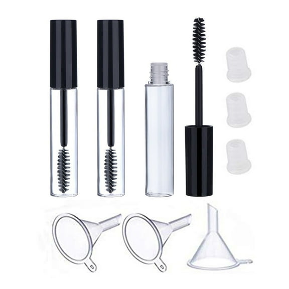 Mnycxen Refillable 3Pcs 10ml Empty Mascara Tube Wand Eyelash Cream Container Bottle