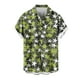 thumbnail image 1 of Mens Casual Manga Corta Botón Abajo Camisas, Cuello de Vuelta Impresión para el Verano, Al Aire Libre Y Desgaste Casual, 1 of 8