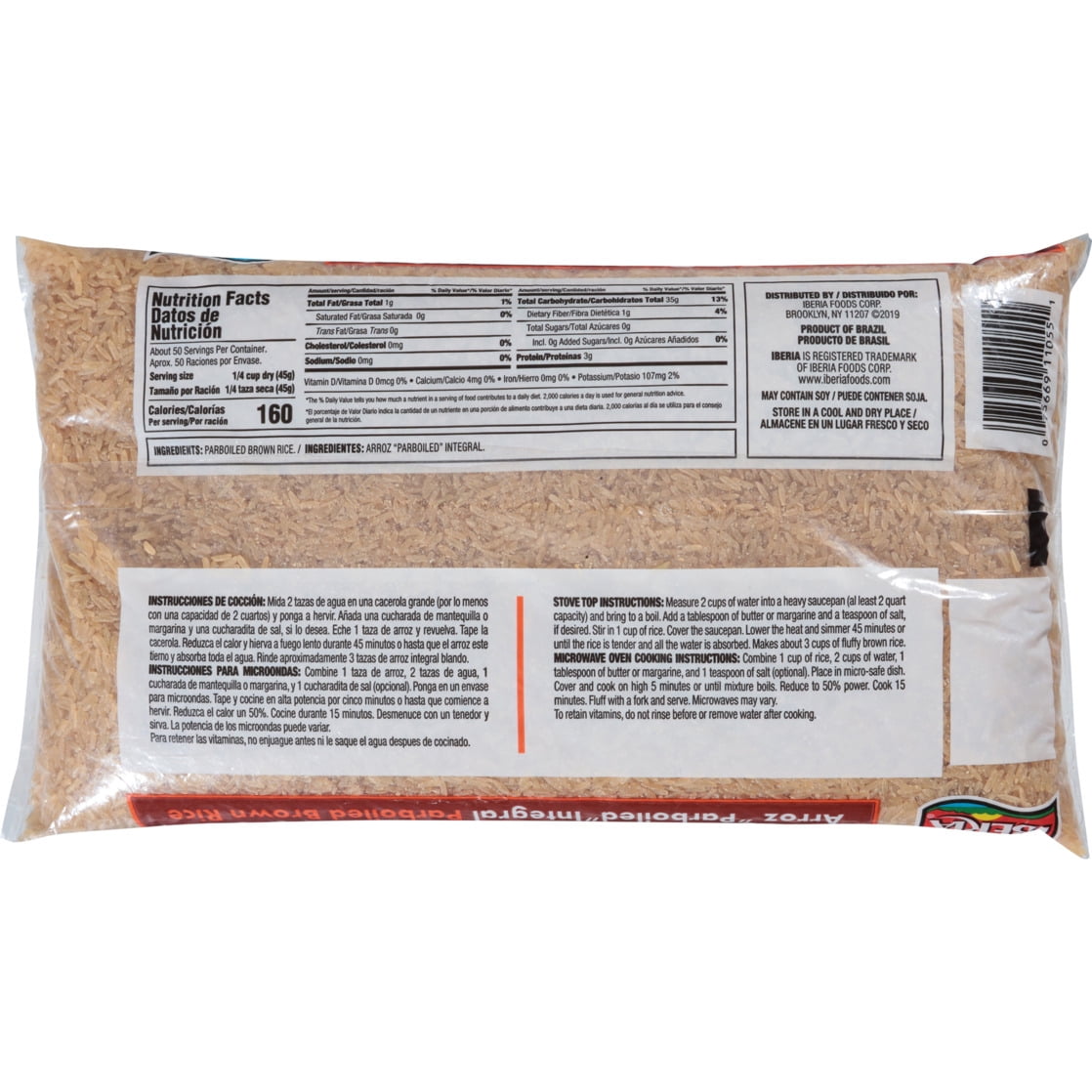 Iberia Parboiled Brown Rice 5 lb