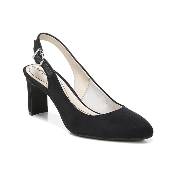 LifeStride Womens Gigi Sling  Faux Leather Slip On Dress Heels