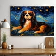thumbnail image 3 of English Setter Dog Watercolor Starry Night Van Gogh Painting Kits, Painting Watercolor Canvas, Canvas Suitable for Room Decor Cafe Decor Or Gift for Friends, 3 of 4