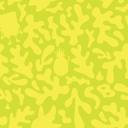 SpongeBob SquarePants Underwater Yellow Peel and Stick Wallpaper