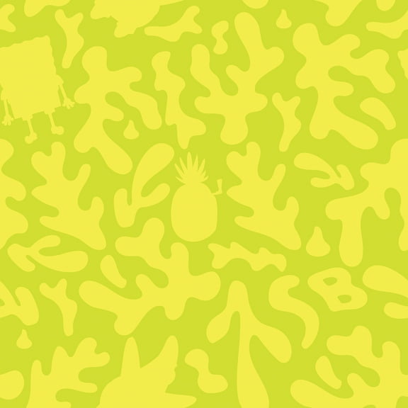 SpongeBob SquarePants Underwater Yellow Peel and Stick Wallpaper