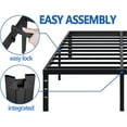 thumbnail image 6 of Metal Bed Frame,King Size Bed Frame with Storage Space,Heavy Duty Sturdy Mattress Foundation,Easy Assembly,No Box Spring Needed, Black,14 Inch,King, 6 of 9