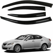 For Lexus IS250 IS350 IS-F 2006-2012 06-12 Smoke Tinted Window Visor Guard Vent