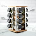 thumbnail image 5 of Kamenstein Warner 16-Jar Revolving Countertop Spice Rack Organizer with Free Spice Refills for 5 Years, 5 of 14