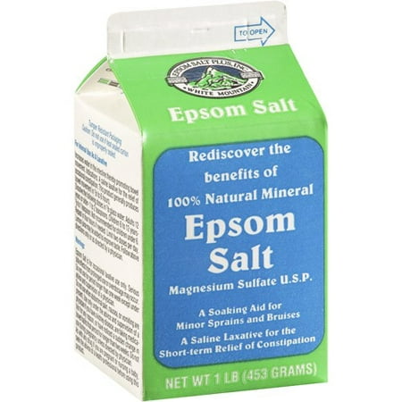 White Mountain Epsom Salt Carton, 16 Oz
