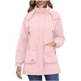 thumbnail image 2 of Aimik Womens Waterproof Hooded Parka Coat Winter Outdoor Windproof Thermal Jacket with Adjustable Waist for Hiking Travel, 2 of 6
