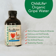 ChildLife Essentials First Defense: Immune Support for Kids, Elderberry & Zinc, Naturally Flavored, 4 Fl Oz Bottle (Pack of 1)
