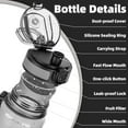 thumbnail image 5 of 32 oz Motivational Water Bottle with Time Marker - Leakproof Tritan Clear Water Bottle, Gym Water Bottle with Strap for Men, BPA-Free Sports Bottle, 5 of 6