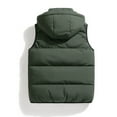 thumbnail image 4 of Rrunsv Vest for Men Work Men's Outdoor Casual Stand Collar Padded Vest Coats Sleeveless Jacket AG,L, 4 of 4
